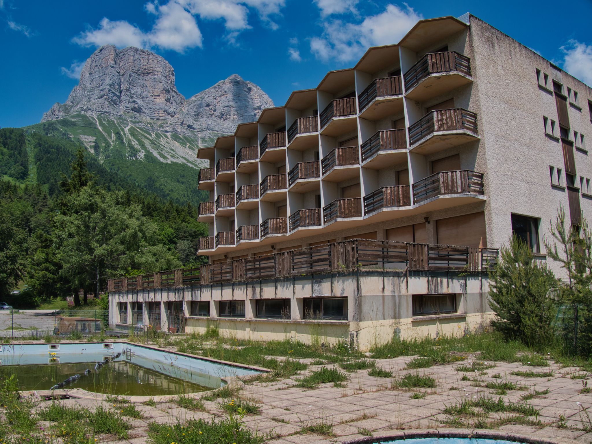 Une station de ski à l'abandon